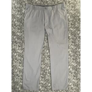 Under Armour Showdown Pants Mens 40x34 Gray Golf Flat Front Stretch Trousers